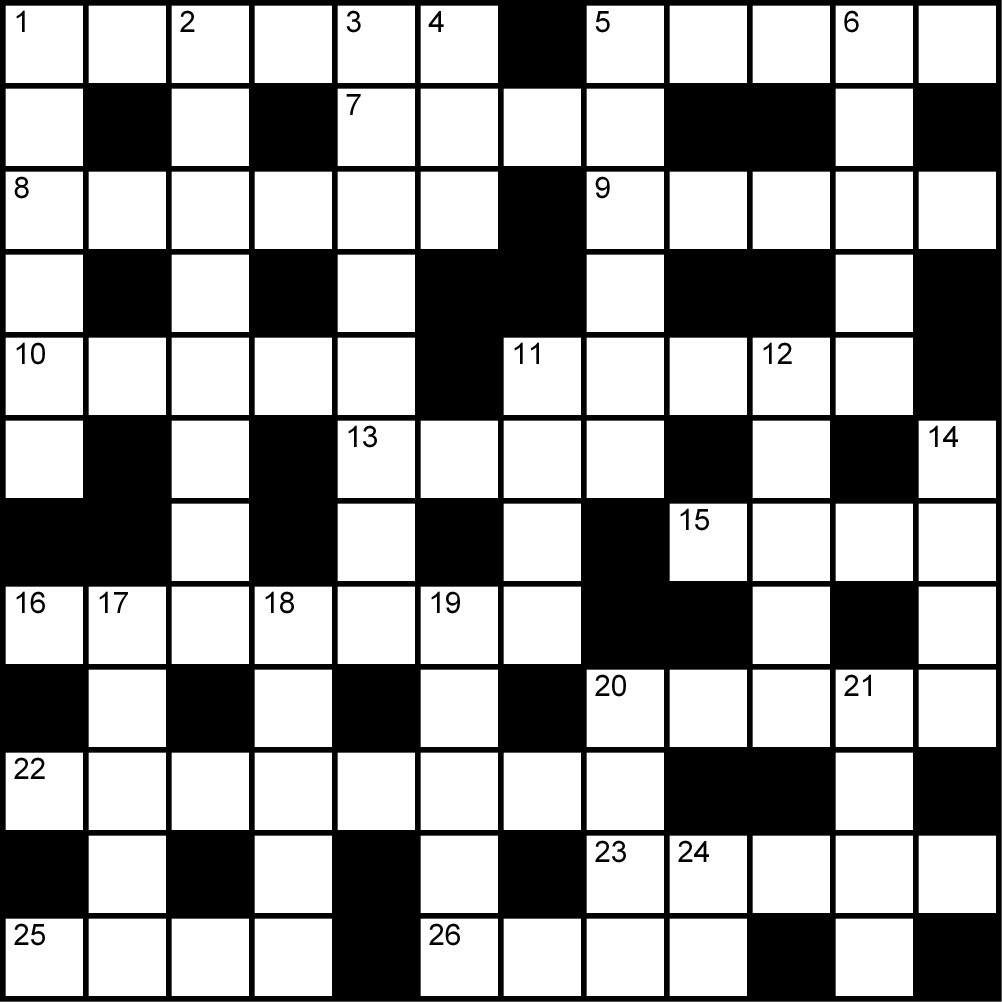 Crucigrama del Martes 28 abr.