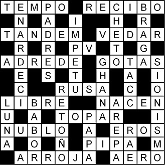 Solución del crucigrama del Miércoles 13 may.