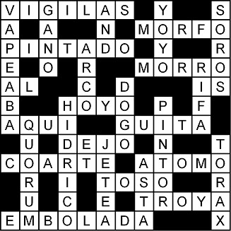 Solución del crucigrama del Miércoles 10 jun.