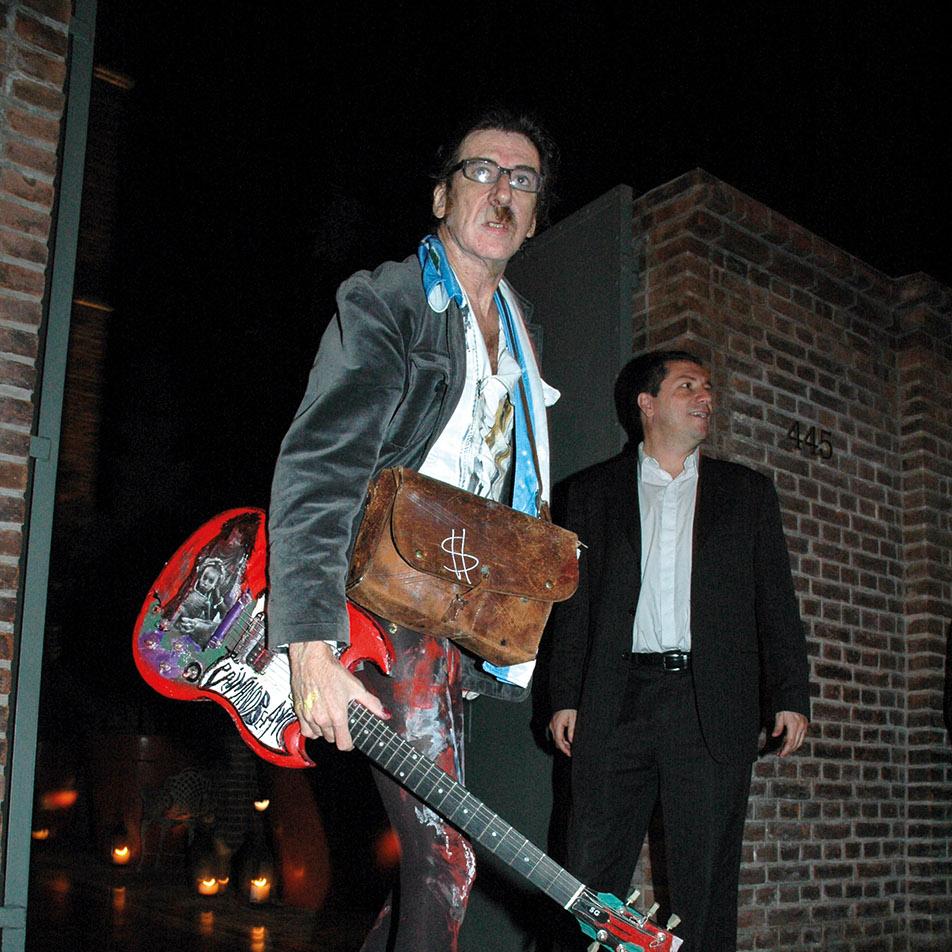 Charly en el hotel Faena de Puerto Madero, en junio de 2005. · Foto: Enrique García Medina