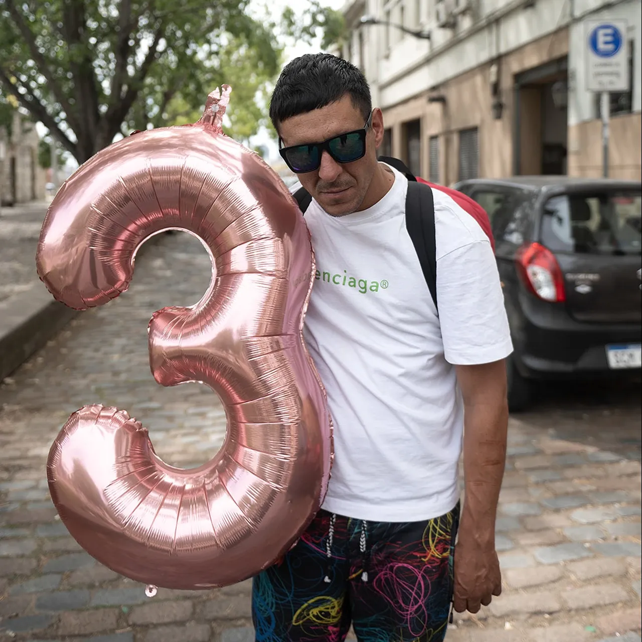 Daniel en la radio Vilardevoz. · Foto: Alessandro Maradei