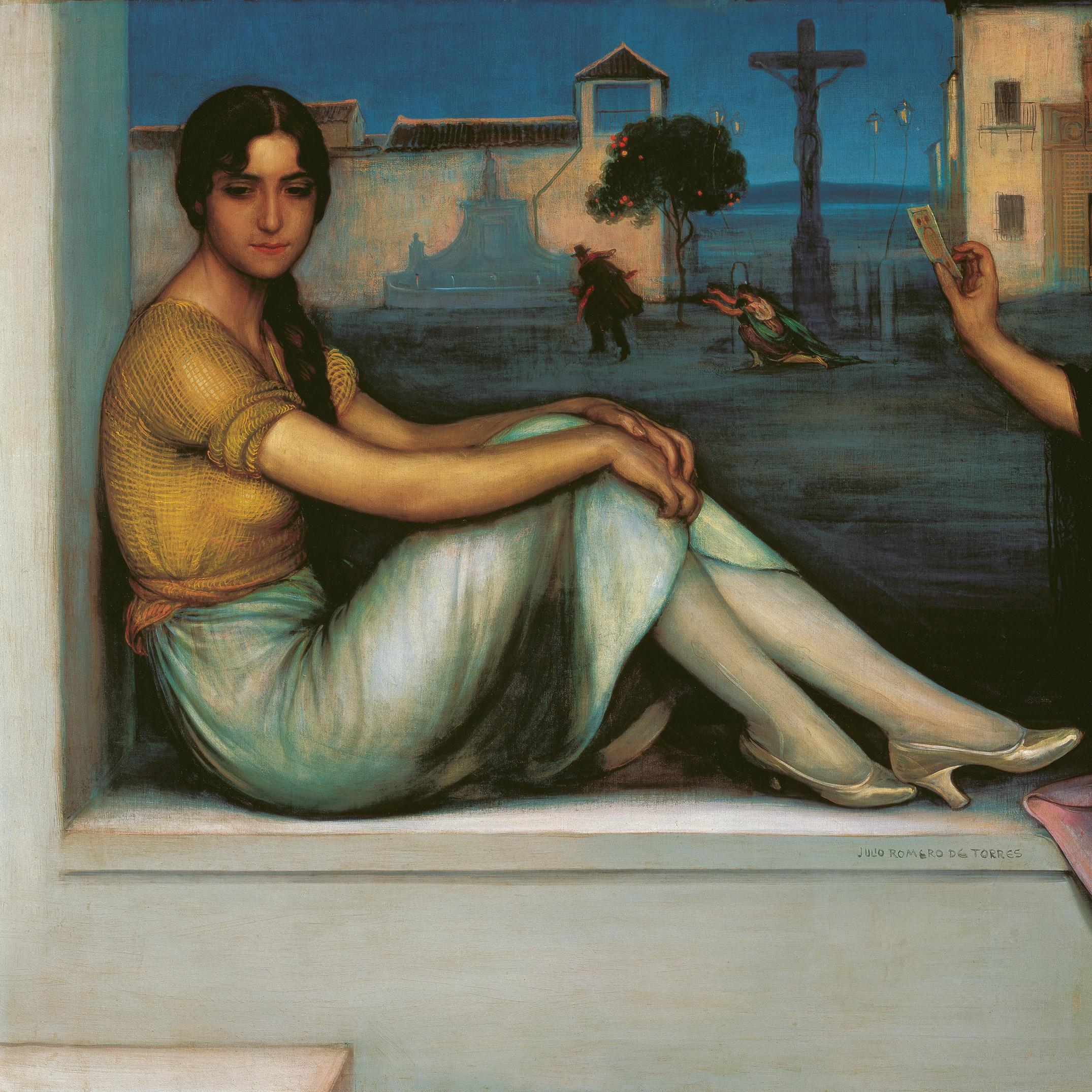 Sección de _La Buenaventura_, de Julio Romero de Torres, 1920.