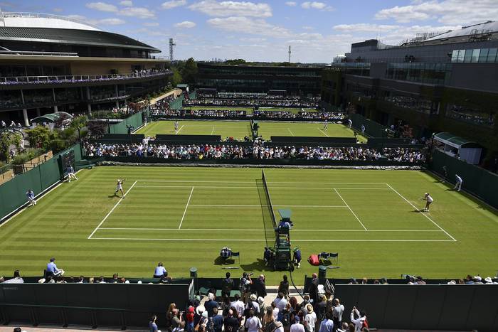 Canchas exteriores en The All England Tennis Club,  el primer día E Wimbledon Championships, el 1 de julio de 2019.


 · Foto: Ben Stansall, AFP
