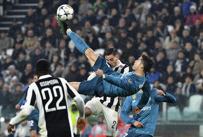 Cristiano Ronaldo convierte el segundo gol de Real Madrid a Juventus, en el estadio Allianz, en Turín. Foto: Alberto Pizzoli, AFP
 · Foto: Alberto Pizzoli, AFP