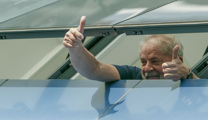 Luiz Inacio Lula da Silva, en San Pablo, el 7 de abril de 2018. · Foto: Miguel Schincariol