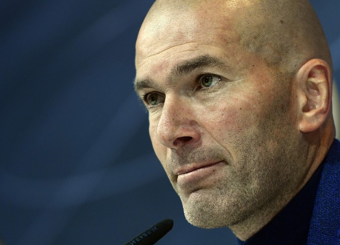 Zinedine Zidane, en rueda de prensa, hoy.  · Foto: Philippe Marcou / AFP