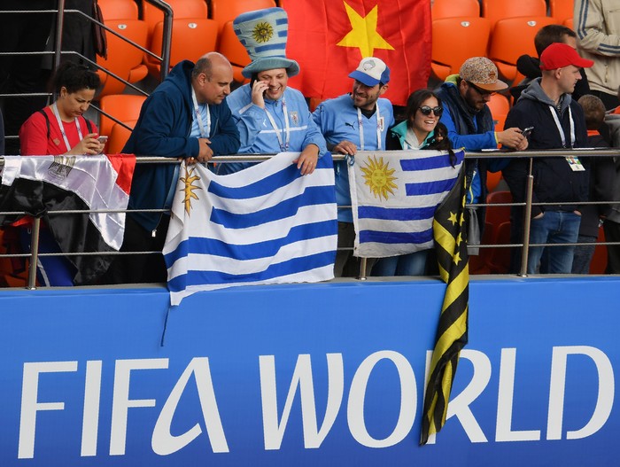 Previa de Uruguay - Egipto en el Ekaterinburgo Arena · Foto: Héctor Retamal / AFP