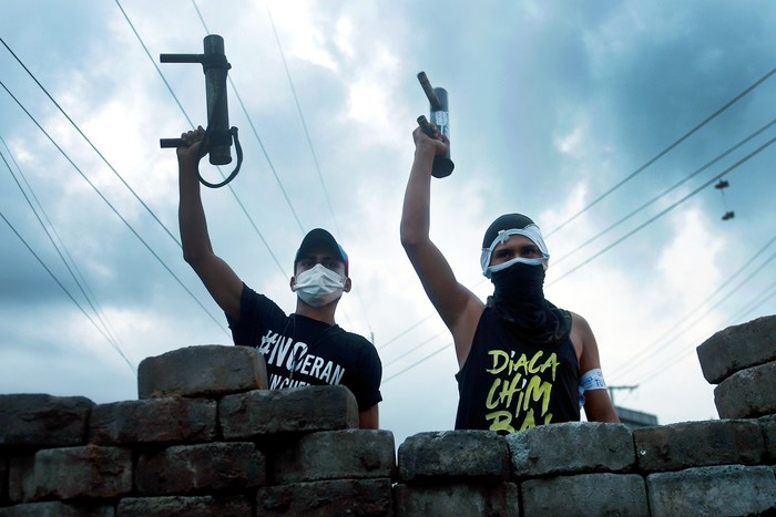 Protesta contra el presidente Daniel Ortega, en Managua, el 20 de junio.