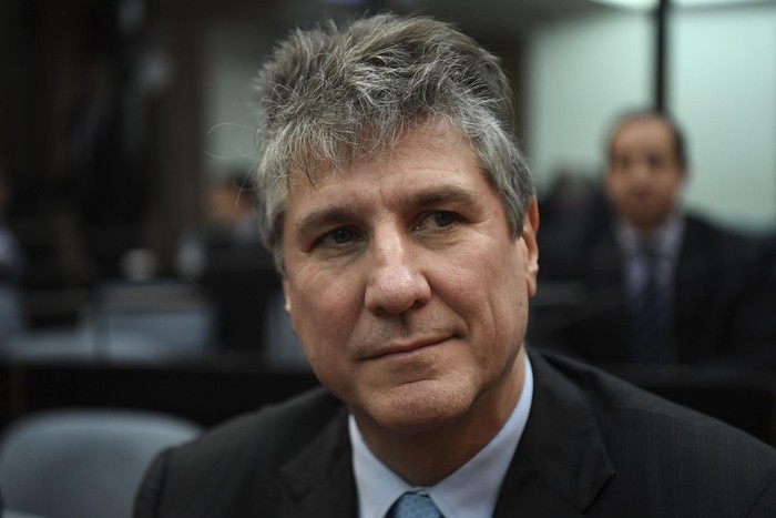 Amado Boudou durante el juicio por cargos de corrupción, el 7 de agosto. · Foto: Eitan Abramovich, AFP