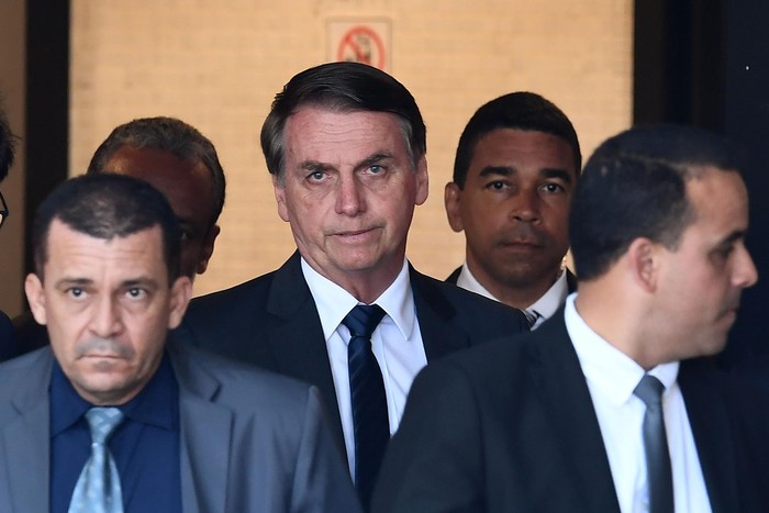 Jair Bolsonaro, en Brasilia, el 11 de diciembre. · Foto: Evaristo Sa, AFP