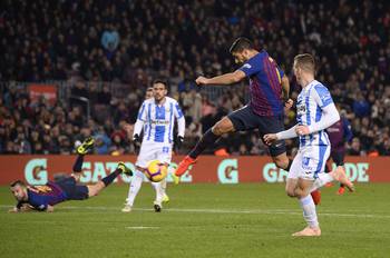 Luis Suárez durante el partido con Leganés en el estadio Camp Nou, en Barcelona. , AFP Luis Suárez durante el partido con Leganés en el estadio Camp Nou, en Barcelona. , AFP