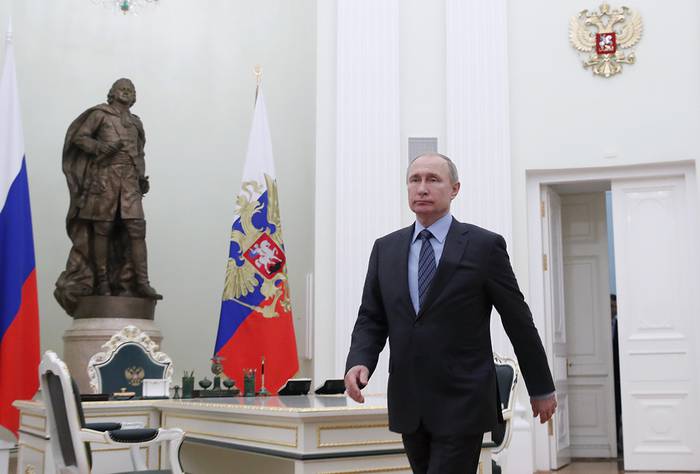 El Vladimir Putin, presidente ruso, en el Kremlin, Moscú, el 30 de enero.
 · Foto: Maxim Shemetov