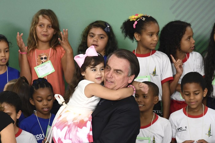 Jair Bolsonaro durante celebraciones de la Semana Santa en el Palacio Planalto, en Brasilia (archivo, abril de 2019). · Foto: Evaristo Sa