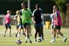 Las jugadoras de Barcelona durante un entrenamiento previo a la final, el mièrcoles, en la ciudad deportiva Joan Gamper, Barcelona. · Foto: Josep Lago Las jugadoras de Barcelona durante un entrenamiento previo a la final, el mièrcoles, en la ciudad deportiva Joan Gamper, Barcelona. · Foto: Josep Lago