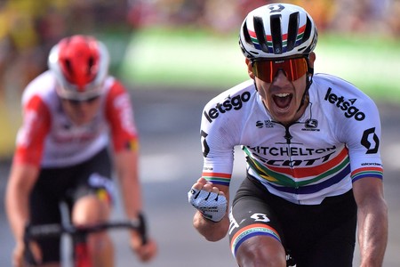 Daryl Impey, de Sudáfrica, ganó la novena etapa del Tour de France, Brioude,
· Foto: Marco Bertorello, AFP Daryl Impey, de Sudáfrica, ganó la novena etapa del Tour de France, Brioude,
· Foto: Marco Bertorello, AFP