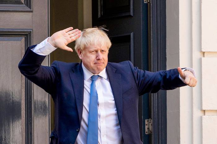 Boris Johnson llega a la sede del Partido Conservador en el centro de Londres, el 23 de
julio. · Foto: Leonel Neal, AFP