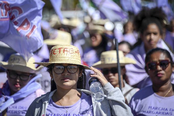 Marcha de las Margaritas, en Brasilia. 


 · Foto: Evaristo Sa, AFP