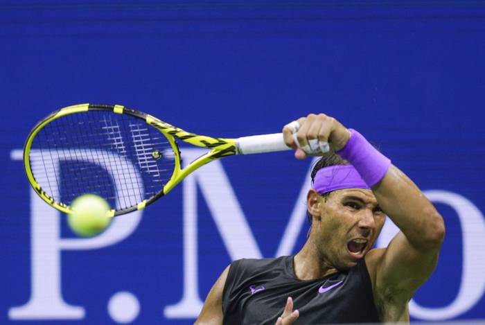 Rafael Nadal, durante el partido ante John Millman por la primera ronda del Us Open, en el Centro Nacional de Tenis Billie Jean King, en Nueva York.



 · Foto: Kena Betancur, AFP