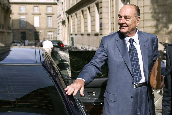 Jacques Chirac, el 1 de setiembre de 2011, en París. Foto: betrand Langlois / AFP. 
