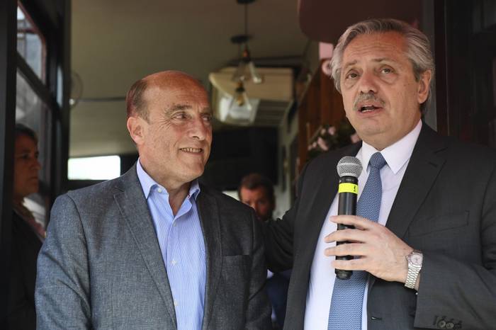 El presidente electo de Argentina, Alberto Fernández, el 14 de noviembre, durante su visita a Uruguay. · Foto: Eitan Abramovich, AFP