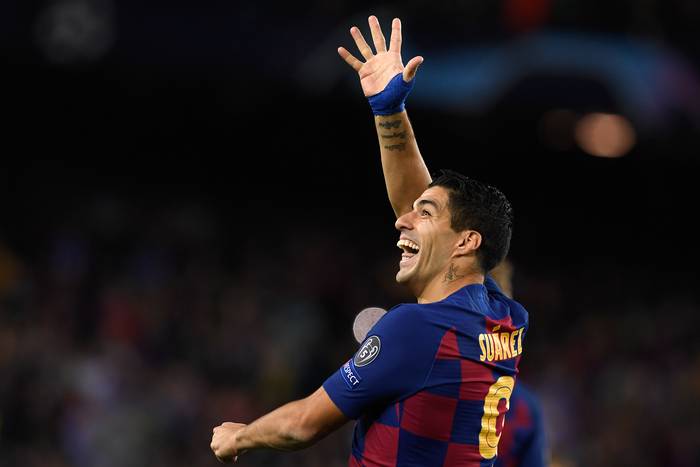 Luis Suárez, en el Camp Nou. · Foto: Josep Lago, AFP