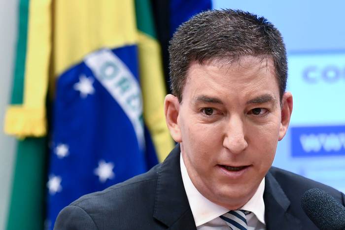 Glenn Greenwald, durante una audiencia en la Comisión de Derechos Humanos de la Cámara Baja en Brasilia (archivo, junio de 2019).
 · Foto: Evaristo Sa, AFP
