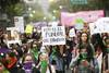 Marcha en protesta contra la violencia de género, el 14 de febrero, en Ciudad de México. · Foto: Pedro Pardo, AFP Marcha en protesta contra la violencia de género, el 14 de febrero, en Ciudad de México. · Foto: Pedro Pardo, AFP