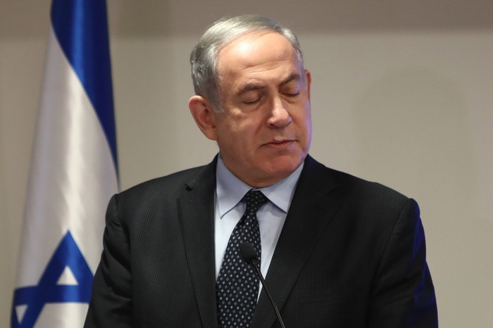 El primer ministro israelí, Benjamin Netanyahu, en una conferencia en Jerusalén este miércoles.  · Foto: Gali Tibbon, AFP