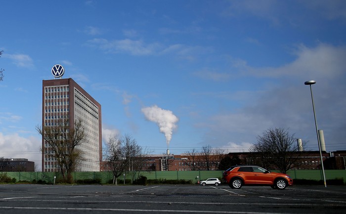 Sede de Volkswagen en Wolfsburg, en el norte de Alemania. · Foto: Ronny Hartmann, AFP