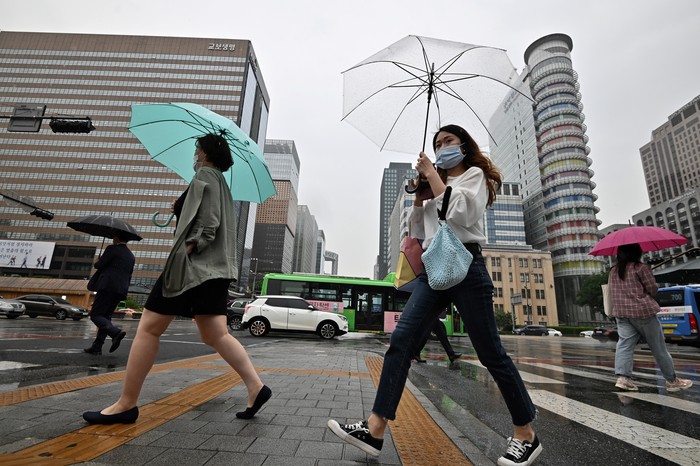 Centro de Seúl, Corea del Sur, el 2 de junio.
 · Foto: Jung Yeon-Je