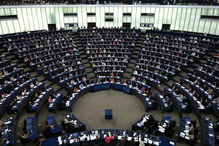 Parlamento Europeo, el 6 de julio de 2022. · Foto: Patrick Hertzog, AFP