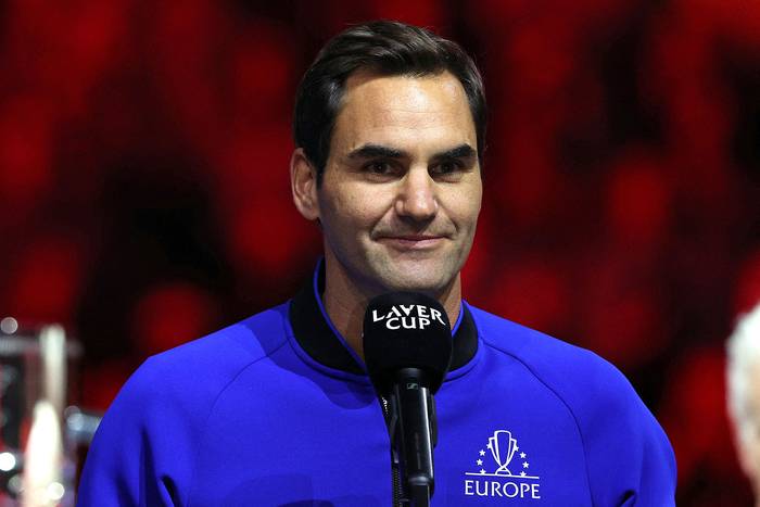 Roger Federer de Suiza, ayer, en el Arena de Londres. · Foto: Adrian Dennis, AFP
