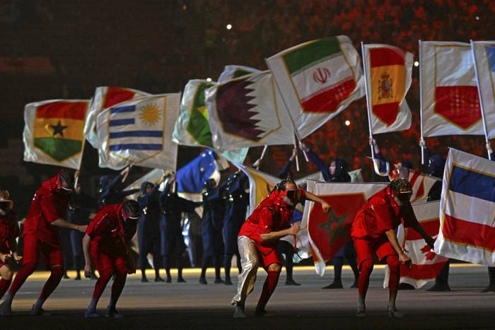 Ceremonia inaugural de Qatar 2022 en el estadio Al-Bayt, el 20 de noviembre. · Foto: Raúl Arboleda, AFP