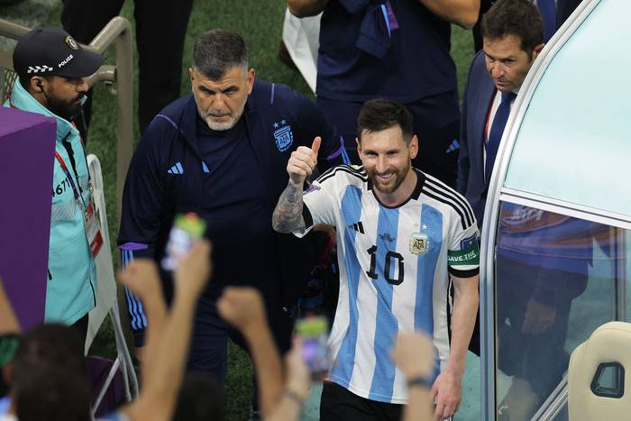 Lionel Messi, luego del partido ante México, el 26 de noviembre en Lusail. · Foto: Odd Andersen, AFP