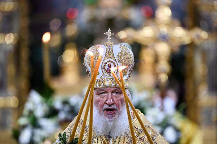 Kirill celebra un servicio de Navidad en la catedral de Cristo Salvador en Moscú (archivo, enero de 2022). · Foto: Kirill Kudryavstsev, AFP