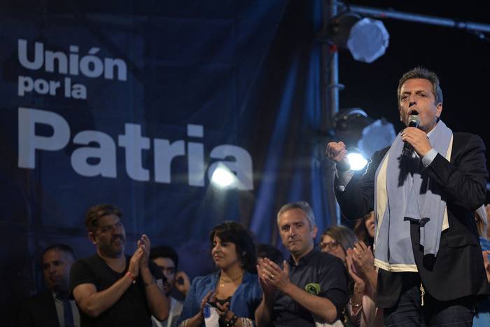 Sergio Massa en Buenos Aires (22.10.2023). · Foto: Juan Mabromata,  AFP