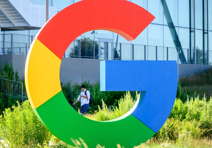 Oficinas de Google en California (archivo). · Foto: Noah Berger, AFP