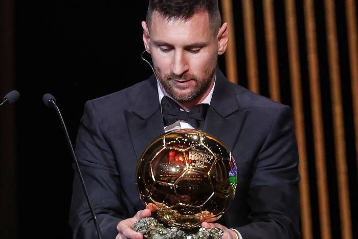 Lionel Messi durante la premiación,  el 30 de octubre, en París. · Foto: Franck Fife,  AFP