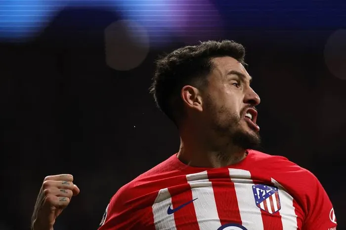 José María Giménez en el estadio Metropolitano de Madrid (archivo). · Foto: Óscar del Pozo, AFP