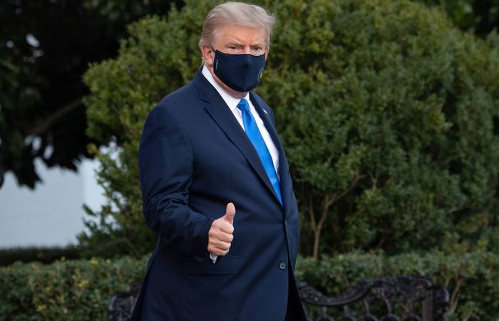 Donald Trump, en el Jardín Sur de la Casa Blanca en Washington. · Foto: Saul Loeb, AFP