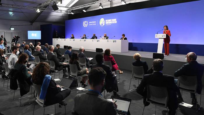 Conferencia de las Naciones Unidas sobre el Cambio Climático COP26 en Glasgow el 9 de noviembre de 2021. · Foto: Paul Ellis, AFP