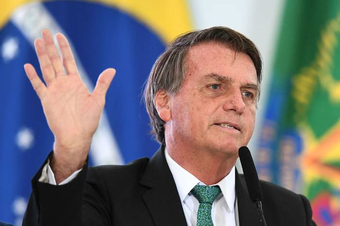 Jair Bolsonaro el 9 de diciembre de 2021, en Brasilia. · Foto: Evaristo Sa, AFP