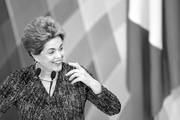 Dilma Rousseff, ayer, en el Palacio de Planalto, en Brasilia. Foto: Evaristo Sa, afp