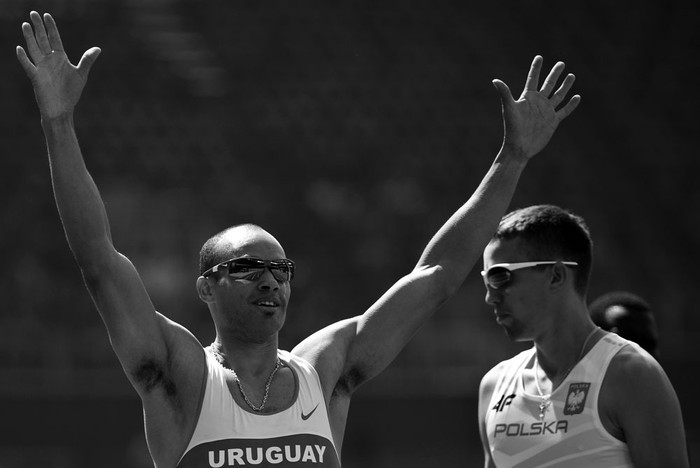 Andrés Silva después de la prueba 400 metros con vallas en los Juegos Olímpicos de Río 2016. Foto: Oliver Morin