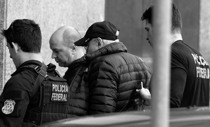 El ex ministro de Economía de Brasil, Guido Mantega, detenido en Sao Paulo, Brasil. Foto: Miguel Schincariol, AFP.
