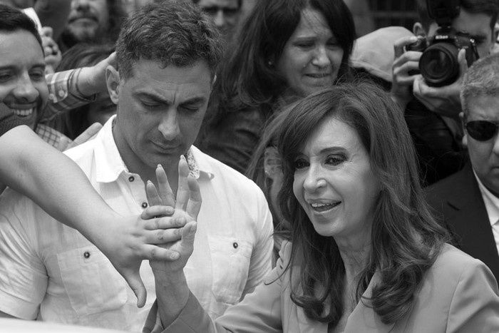 Cristina Fernández, hoy, en Buenos Aires. Foto: Eitan Abramovich, AFP