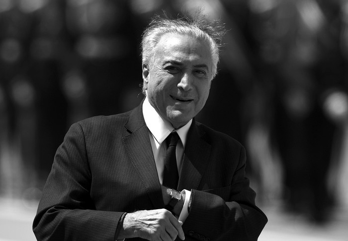 Michel Temer en el aeropuerto Vnukovo de Moscú, ayer. Foto: Kirill Kudryavtsev / AFP