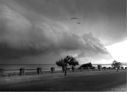 Rambla de Piriápolis en la tarde de ayer. * FOTO: DARÍO KLEIN