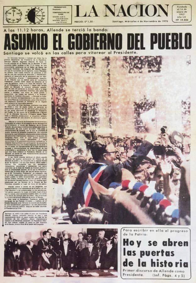 04 de noviembre, asume Allende