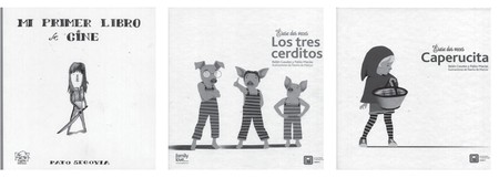 Mi primer libro de cine, de Pato
Segovia. Topito, Montevideo, 2016.
36 páginas.
Érase dos veces. Caperucita, de
Belén Gaudes y Pablo Macías, con
ilustraciones de Nacho de Marcos.
Cuatro Tuercas, Madrid, 2016
(primera edición de 2013).
28 páginas.
Érase dos veces. Los tres cerditos, de
Belén Gaudes y Pablo Macías, con
ilustraciones de Nacho de Marcos.
Cuatro Tuercas, Madrid, 2015.
32 páginas. Mi primer libro de cine, de Pato
Segovia. Topito, Montevideo, 2016.
36 páginas.
Érase dos veces. Caperucita, de
Belén Gaudes y Pablo Macías, con
ilustraciones de Nacho de Marcos.
Cuatro Tuercas, Madrid, 2016
(primera edición de 2013).
28 páginas.
Érase dos veces. Los tres cerditos, de
Belén Gaudes y Pablo Macías, con
ilustraciones de Nacho de Marcos.
Cuatro Tuercas, Madrid, 2015.
32 páginas.